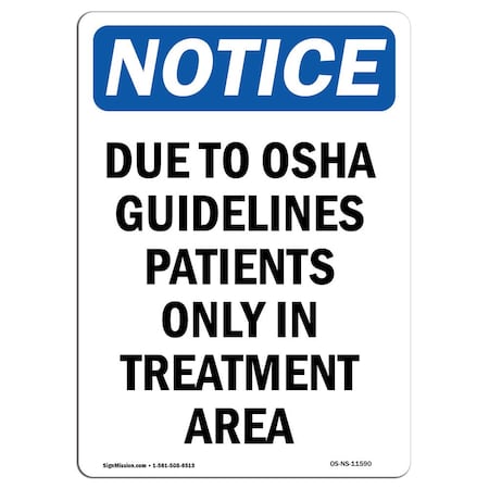 OSHA Notice, 7 Height, Rigid Plastic
